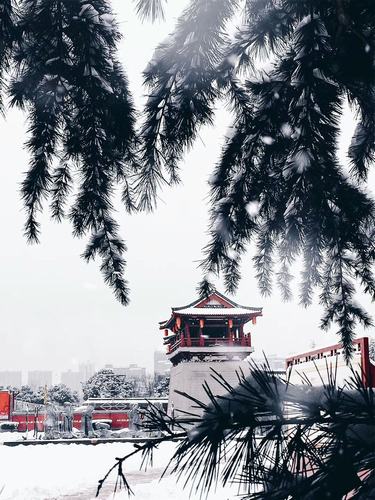 古城初雪，夢回大唐