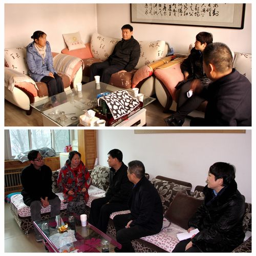 建設(shè)集團(tuán)聯(lián)合黨委副書記、紀(jì)委書記、工會(huì)主席侯本英為銅煤公司困難職工送來冬日溫暖