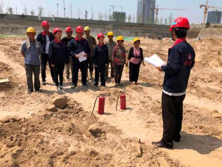 陜煤建設(shè)地基分公司二項(xiàng)目部加強(qiáng)防火意識開展消防演練