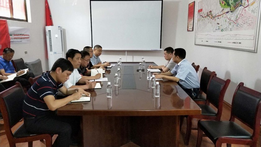 寧興剛、贠公法蒞臨210國道完善工程川耀PPP項(xiàng)目檢查指導(dǎo)工作