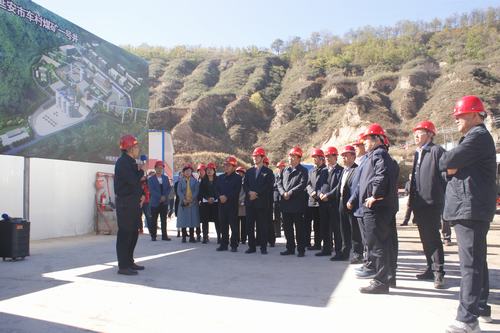陜西省人大代表對陜煤建設礦建二公司車村項目開展調研