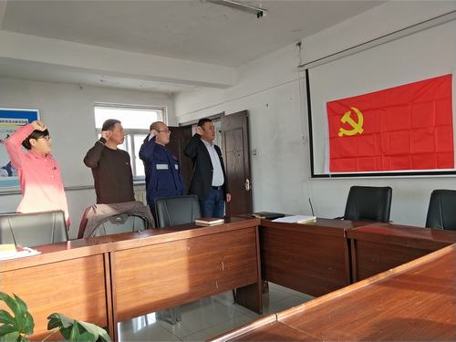 陜煤建設(shè)集團洗選煤運營公司檸條塔運營項目部黨支部開展“憶初心、明職責、當先鋒”主題黨日活動