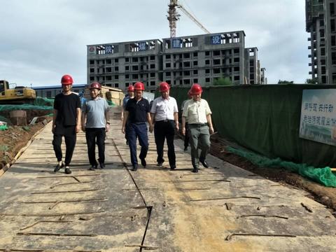 贠公法在航天城藍(lán)山水岸項目調(diào)研