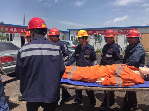 陜煤建設(shè)洗選煤運(yùn)營(yíng)公司安裝第三項(xiàng)目部：生命誠(chéng)可貴 演練防風(fēng)險(xiǎn)