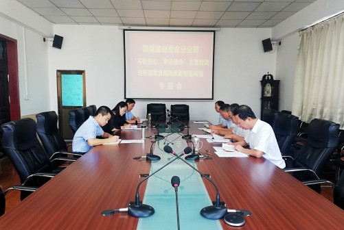 陜煤建設(shè)澄合分公司召開對(duì)照黨章黨規(guī)找差距暨調(diào)研檢視問(wèn)題專題會(huì)