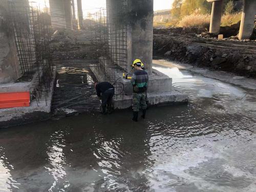 陜煤建設(shè)銅煤公司承建的河道棧橋地基水毀搶險(xiǎn)加固工程如火如荼進(jìn)行中
