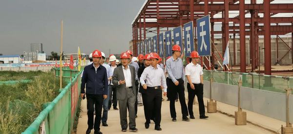 開沃新能源汽車集團(tuán)董事長黃宏生、渭南市副市長楊武民一行現(xiàn)場推進(jìn)渭南南京金龍項(xiàng)目建設(shè)