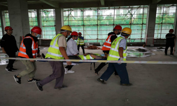 陜煤建設漢中分公司持之以恒 抓好應急演練活動