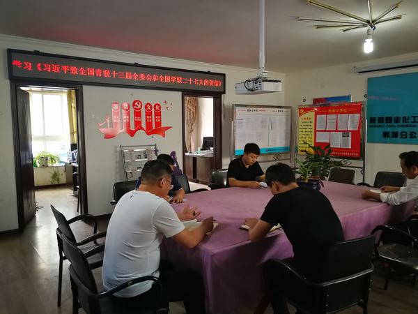 陜煤建設(shè)韓城分公司組織青年職工深入學(xué)習(xí)全國青聯(lián)十三屆委員會(huì)議精神