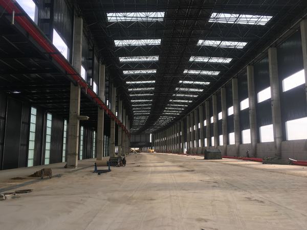 陜煤建設(shè)韓城分公司郭家灣集運站儲煤棚工程1#、2#儲煤棚主體結(jié)構(gòu)工程順利完工