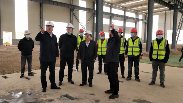 榆林城投集團黨委書記、董事長、總經(jīng)理郝君一行深入陜煤建設(shè)榆林公司杭蕭綠色鋼結(jié)構(gòu)產(chǎn)業(yè)制造基地項目檢查指導(dǎo)工作