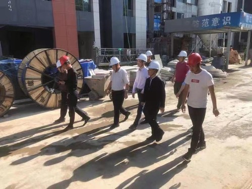 陜煤集團副總工程師廖文訪深入藍山水岸項目檢查指導工作