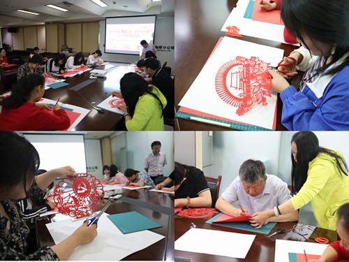 陜煤建設(shè)路橋分公司開展慶祝建黨100周年紅色剪紙活動