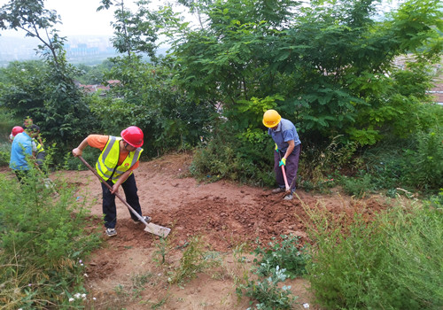 青年突擊勇?lián)?，助民防洪顯形象