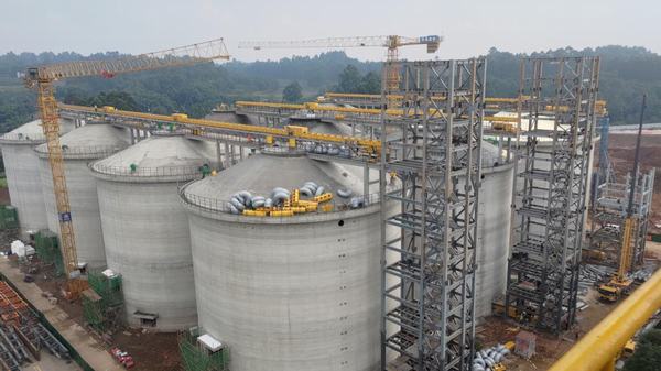 陜煤建設(shè)銅煤公司承建的四川中儲(chǔ)糧項(xiàng)目順利交付安裝