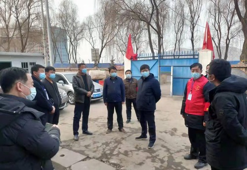 彬州市委常委、統(tǒng)戰(zhàn)部部長郭嘉楠一行蒞臨陜煤建設路橋分公司彬長項目部檢查指導疫情防控工作