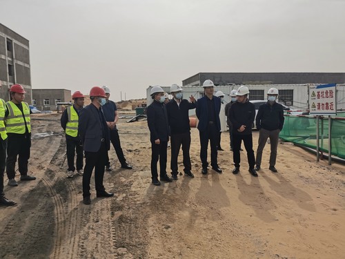 陜西省發(fā)改委督導檢查組蒞臨陜煤建設路橋分公司榆陽煤炭物流園區(qū)項目調研