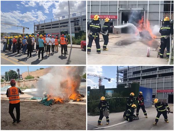 陜煤建設(shè)天工公司土建十一部通過消防應(yīng)急演練，握緊消防安全戒尺