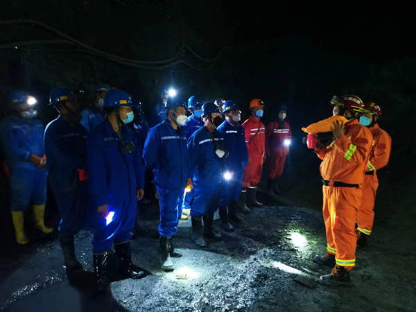 陜煤建設礦建三公司：頂板事故應急演練“動真格”！