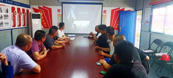 陜煤建設渭南分公司第一項目部多措并舉筑牢安全生產防線