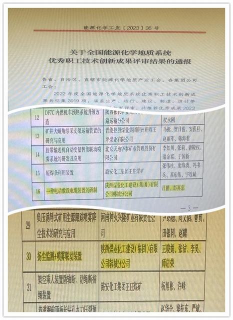 陜煤建設(shè)韓城分公司：2項(xiàng)！再獲國(guó)家級(jí)榮譽(yù)