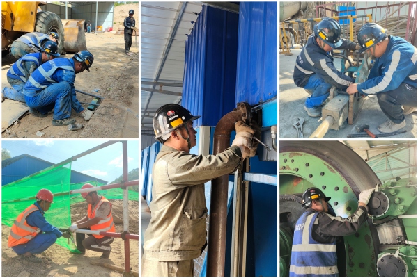 陜煤建設礦建三公司：弧光閃閃大干忙