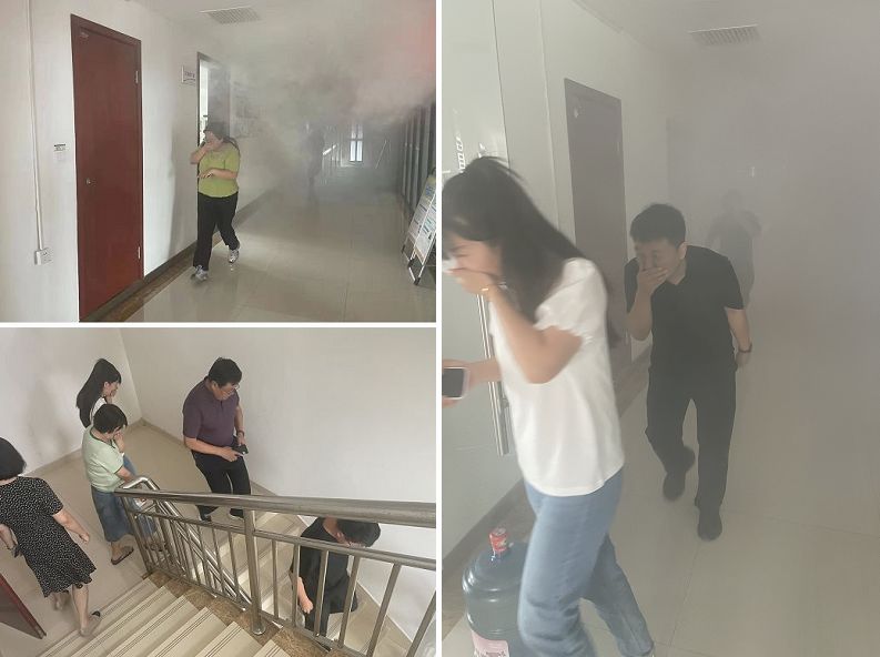 陜煤建設(shè)天工公司：聚鄰里單位合力助演練，依應(yīng)急方案逃生顯真章