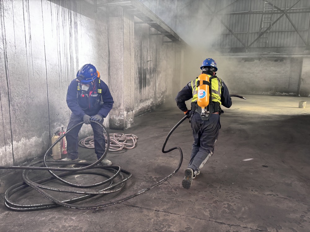 陜煤建設(shè)洗選煤運(yùn)營公司榆陽運(yùn)營項目部：演練淬精兵  防患于未“燃”??