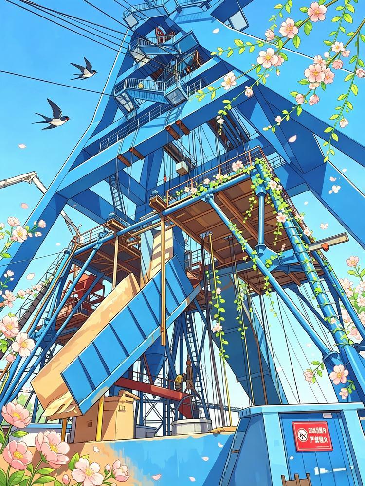 春風(fēng)拂過(guò)礦建工地